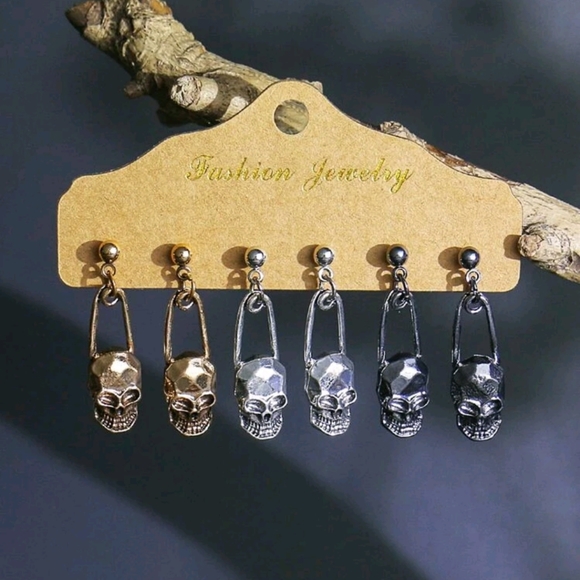 🎃Skull Earrings - Picture 2 of 3
